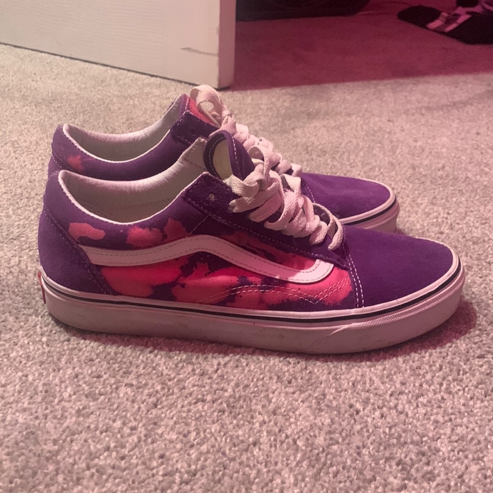 Purple and Pink Customized Vans